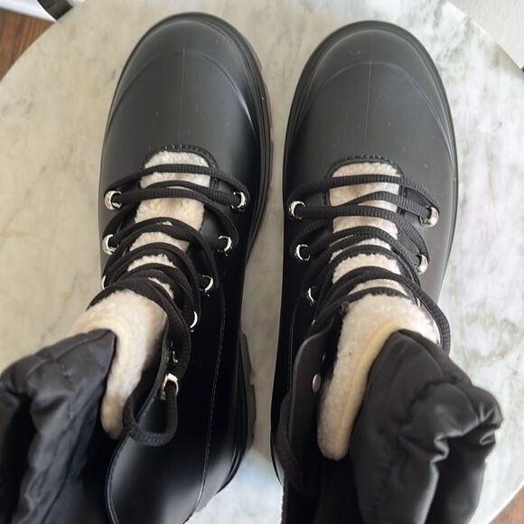 Marc Fisher Freely Waterproof Lace Up Boots, Black Size 9, NWT, NWOB - Picture 9 of 10